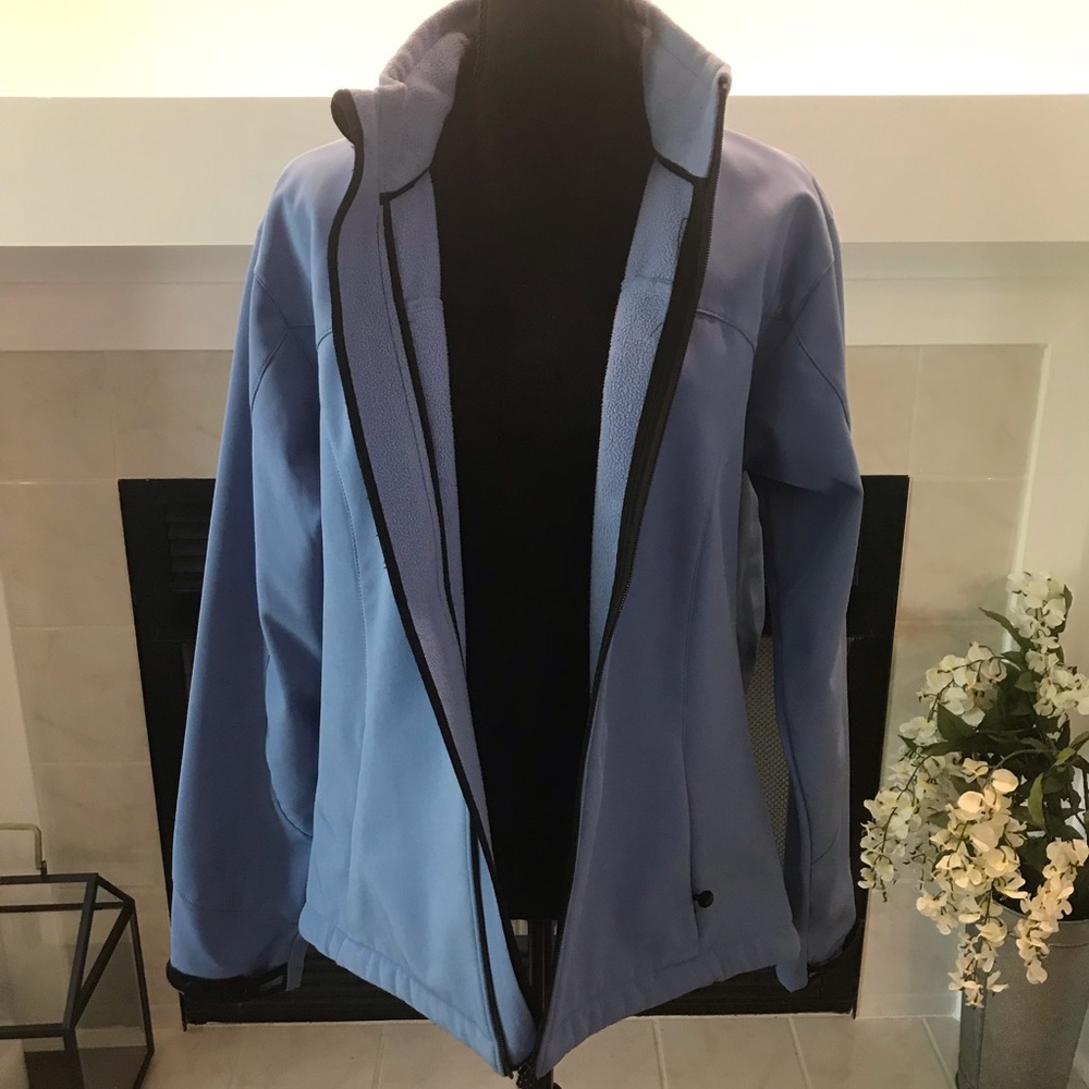 Black Diamond Full Zip Soft Shell L Blue Jacket